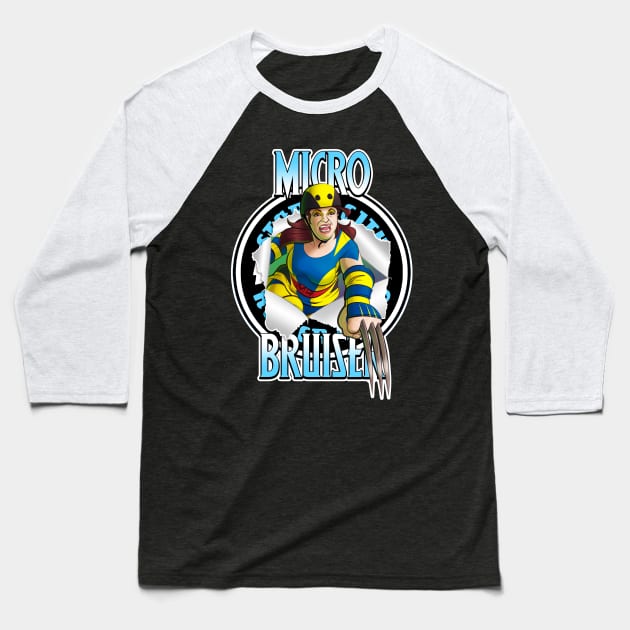 Micro Bruiser Baseball T-Shirt by SCRG